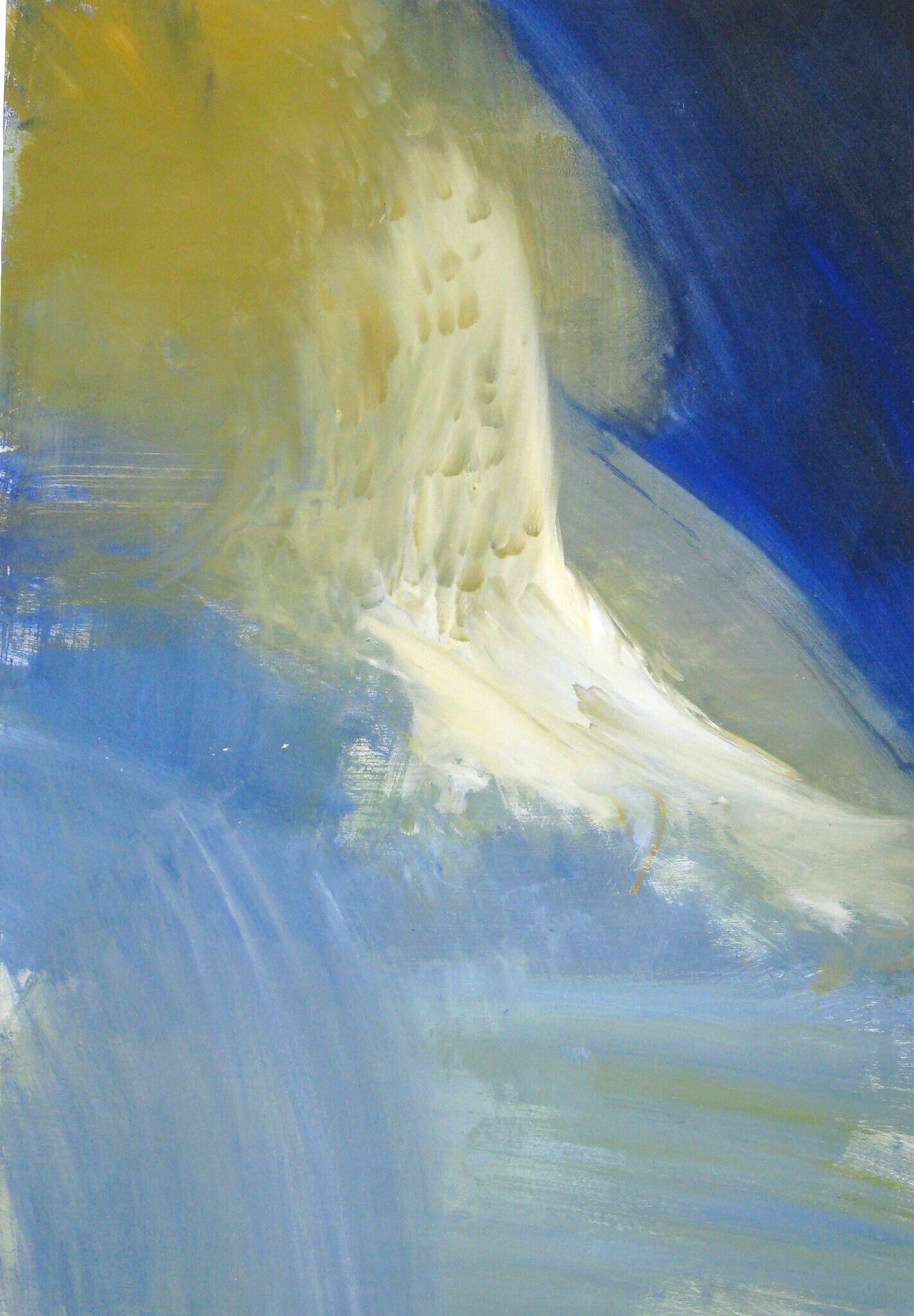 "Colorscape blue" 2004, Acryl auf Karton, 80×100 cm