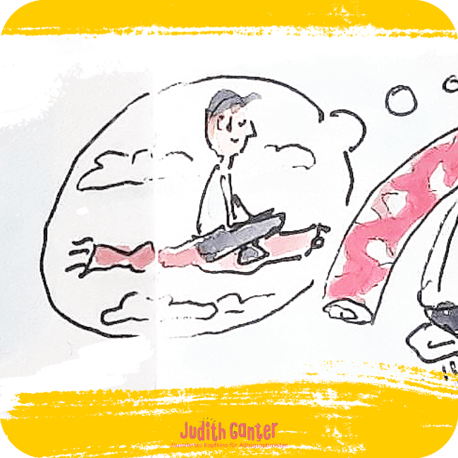 LUSTIGE ACHTSAMKEITSÜBUNGEN FÜR UNTERWEGS - achtsamkeit kreativität -  - alltag achtsamkeit - alltag ohne stress - tagebuch der achtsamkeit - Judith Ganter Zeichnungen aus Hamburg