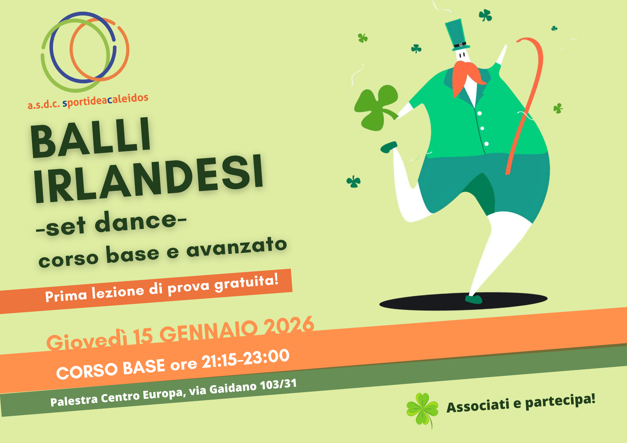 Balli irlandesi: da gennaio!