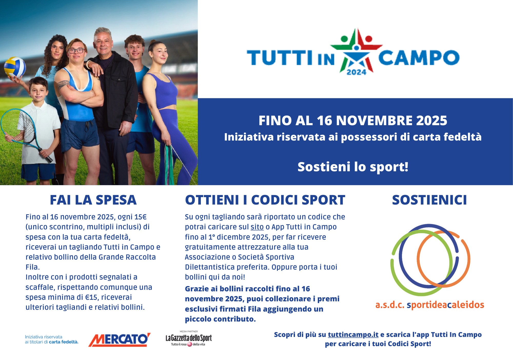 Tutti in campo 2025