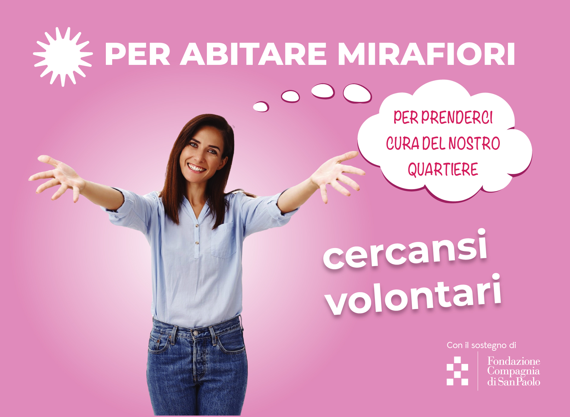 Per Abitare Mirafiori cerca volontari: candidati come addetto/a alla segreteria sociale