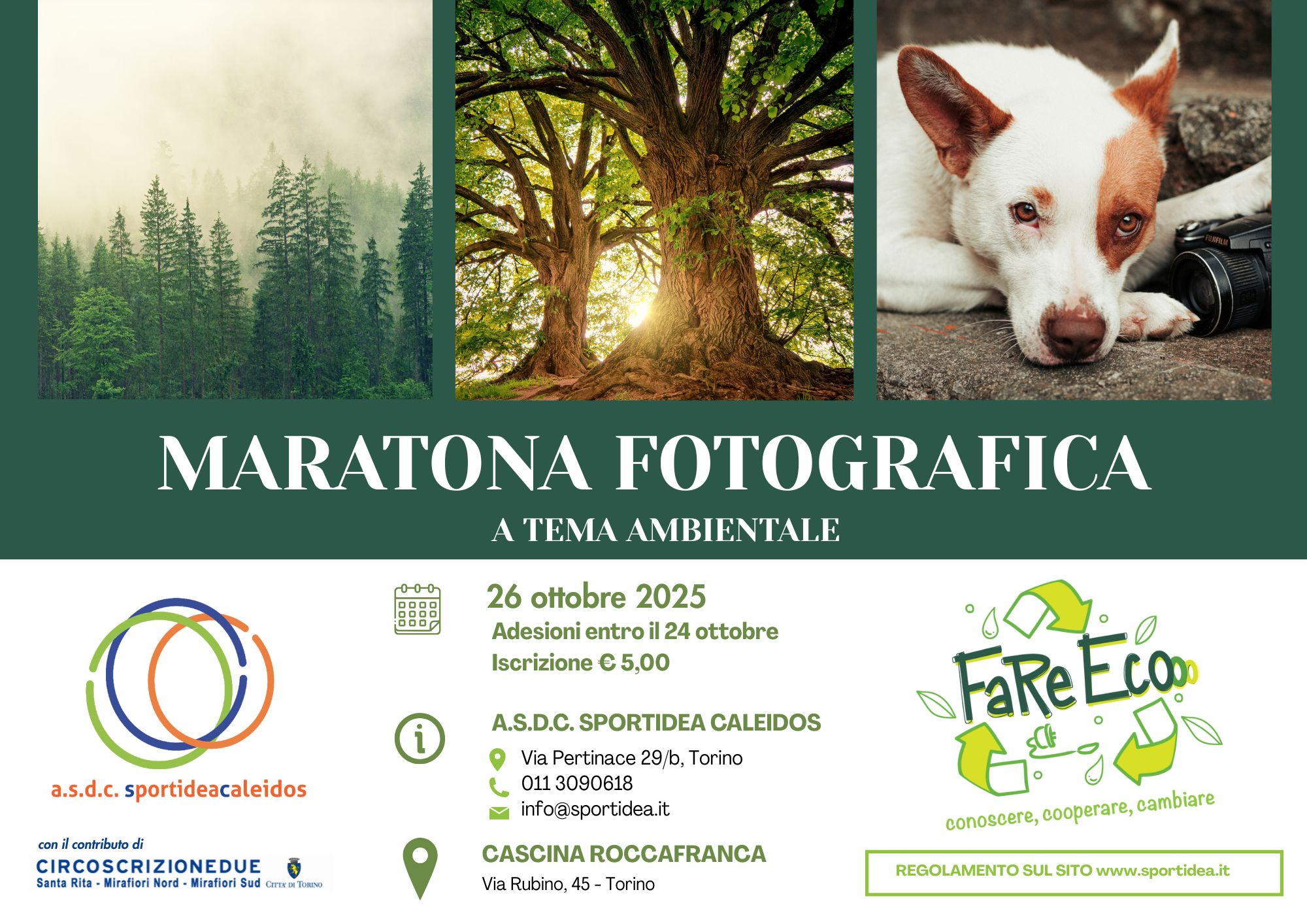 Maratona fotografica a tema ambientale