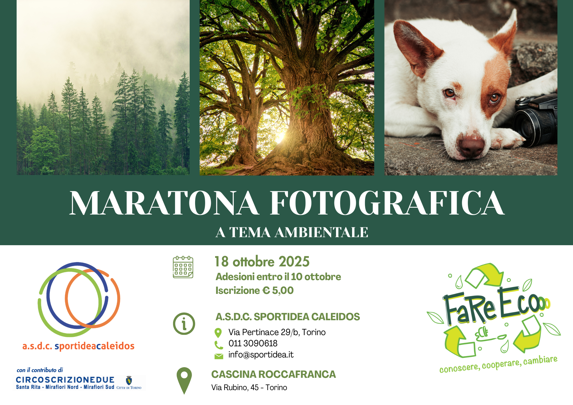 Maratona fotografica a tema ambientale