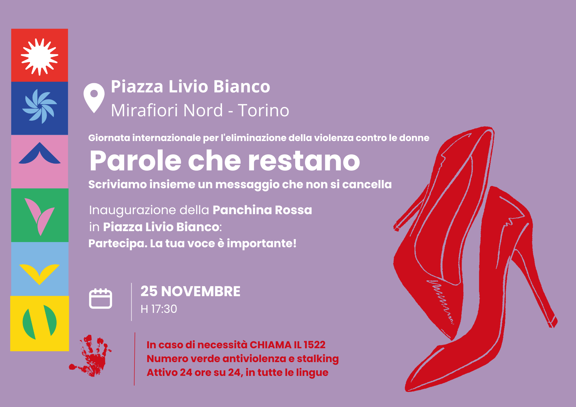 Parole che restano: Giornata Internazionale per l'eliminazione della violenza contro le donne
