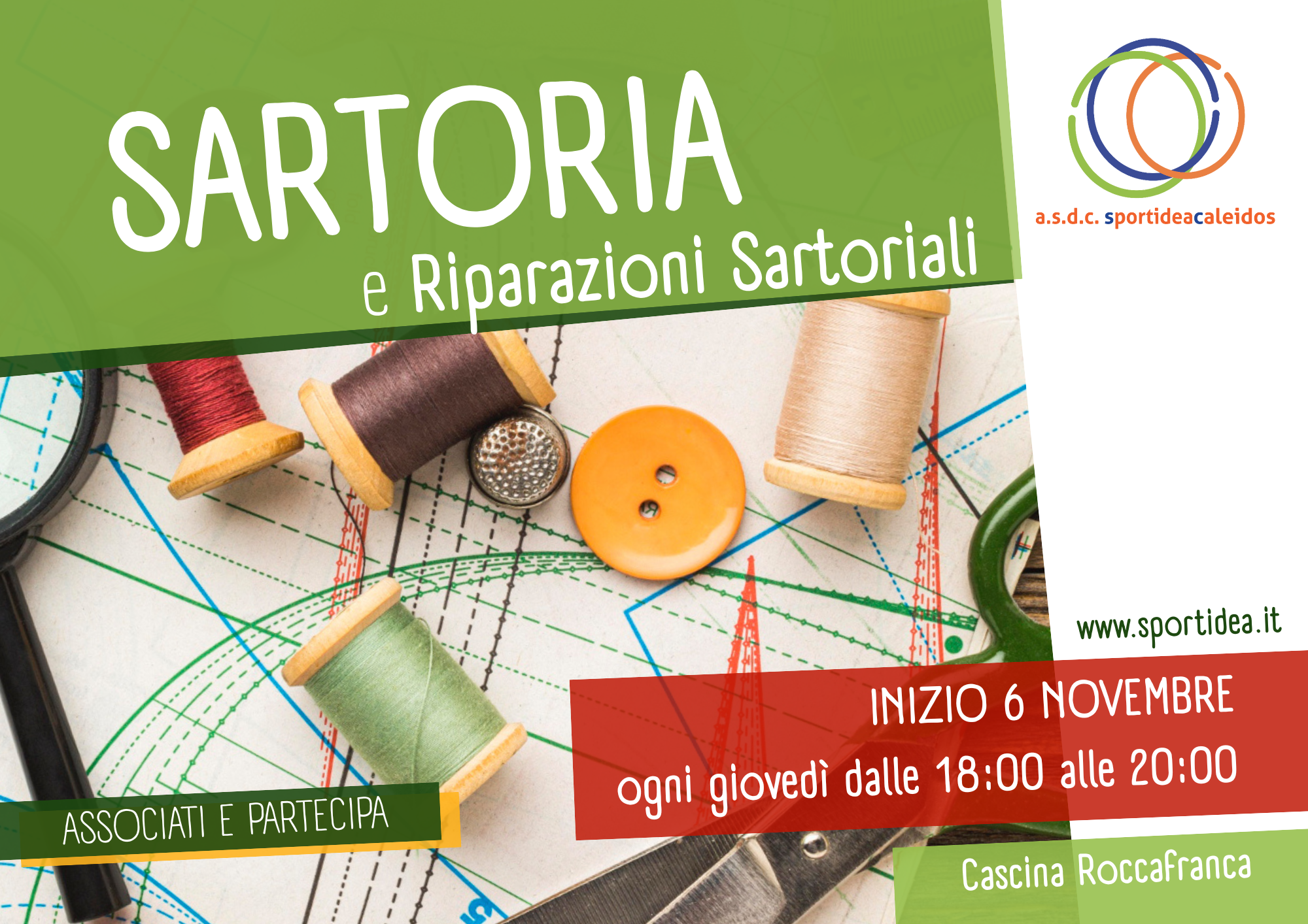 Corso di Sartoria: inizio 6 novembre