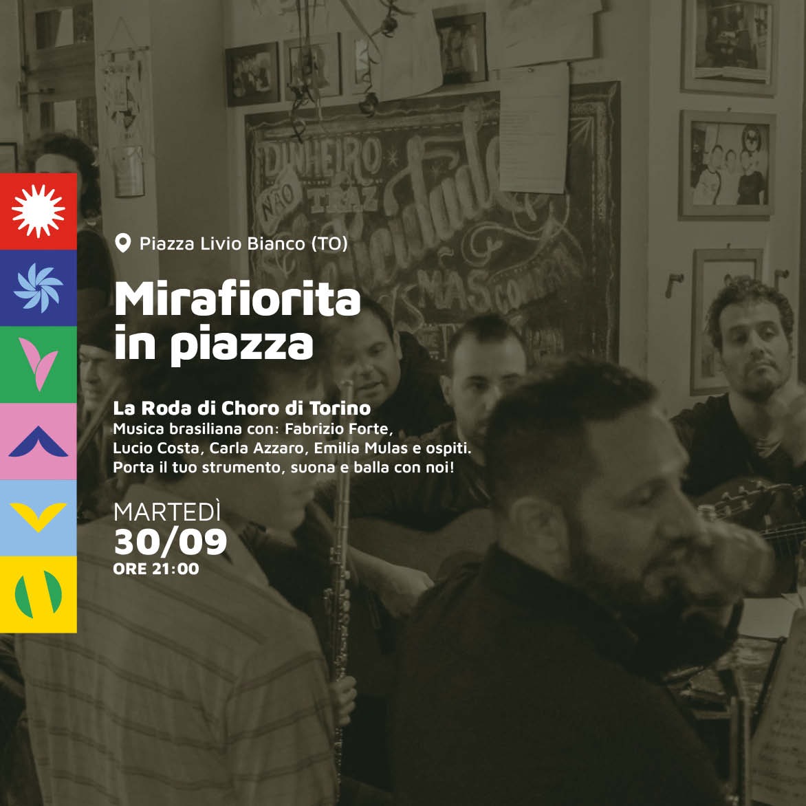 Mirafiorita in piazza: il 30 settembre Roda di Choro di Torino