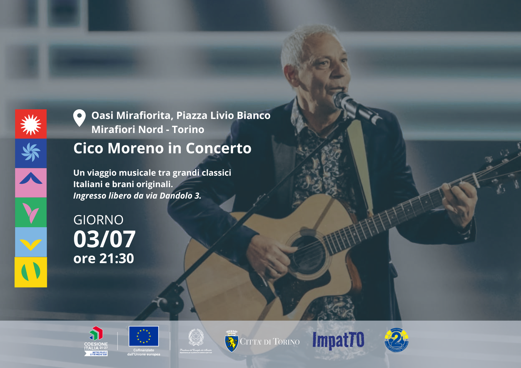 Cico Moreno in concerto all'Oasi Mirafiorita