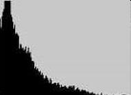 I pixel sono ammassati sulla sinistra, indice di sottoesposizione: l’immagine è troppo scura