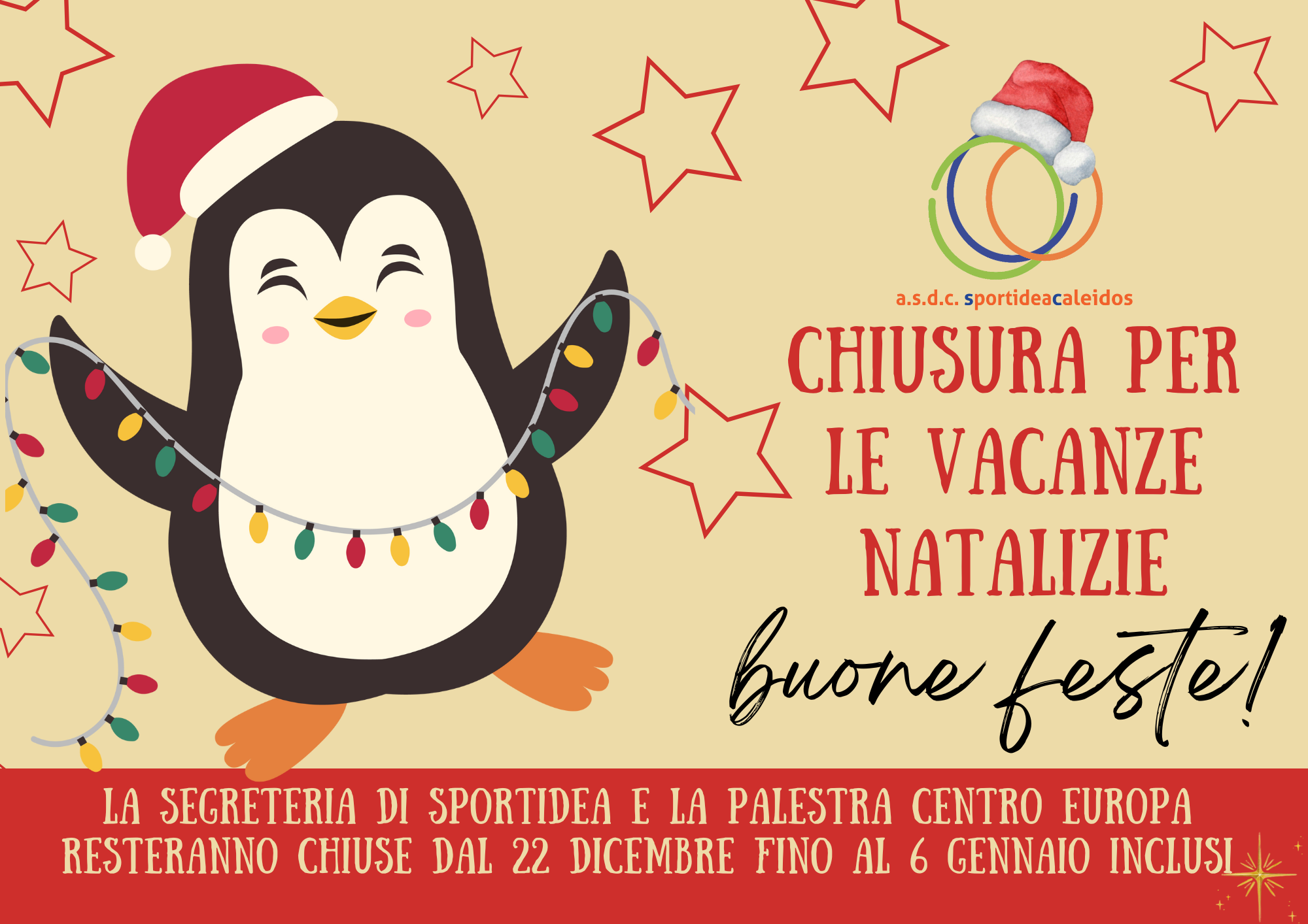 Chiusura per le Festività Natalizie