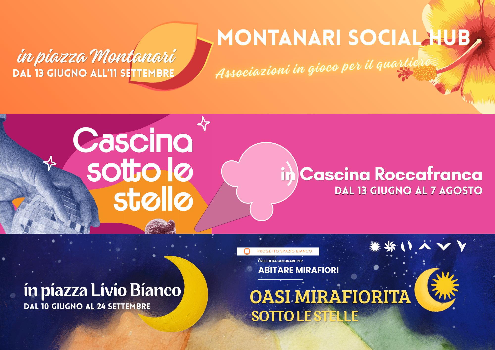Tutti gli eventi dell'estate a Mirafiori Nord