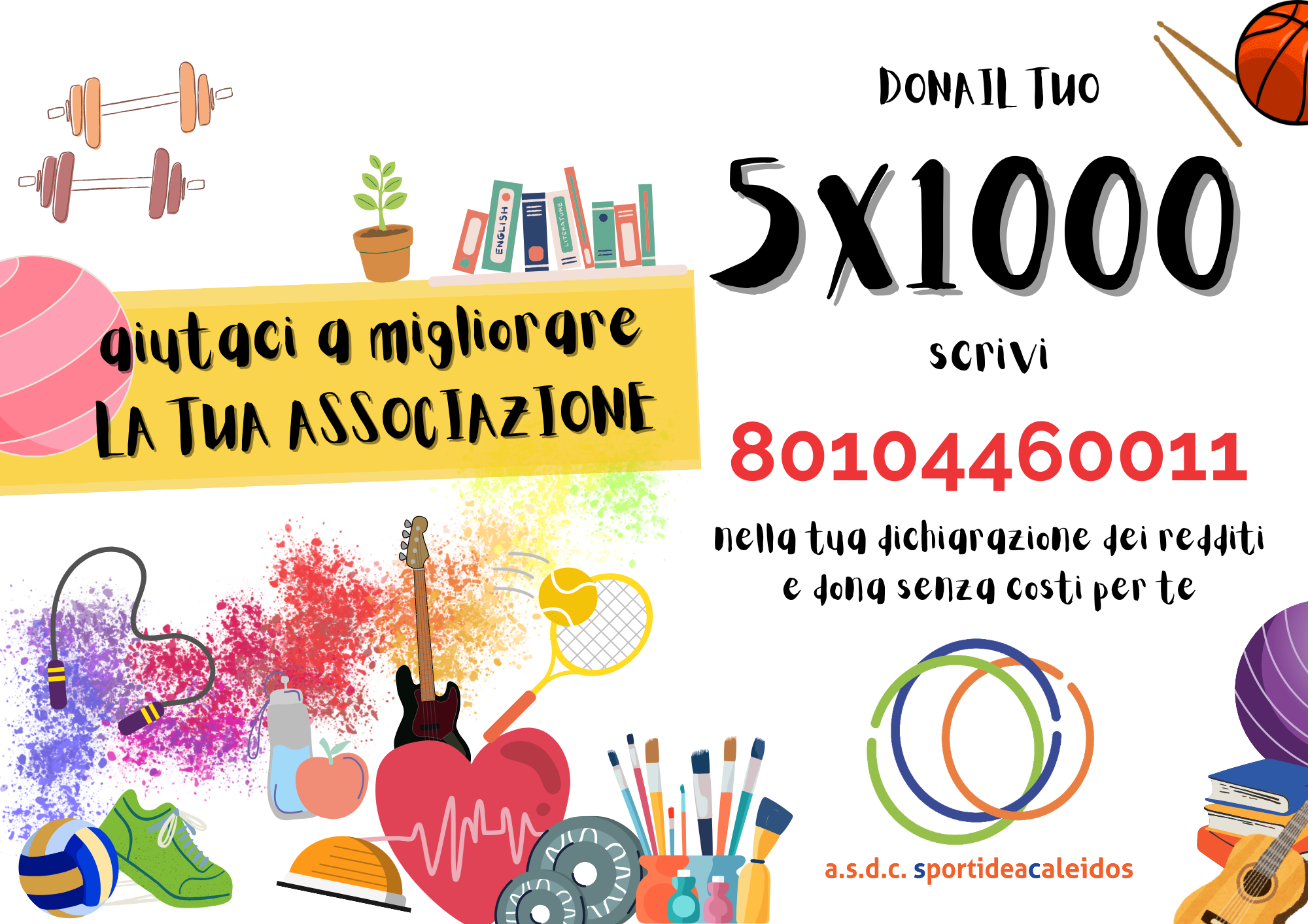Il 5x1000 alla tua associazione: aiutaci a migliorare