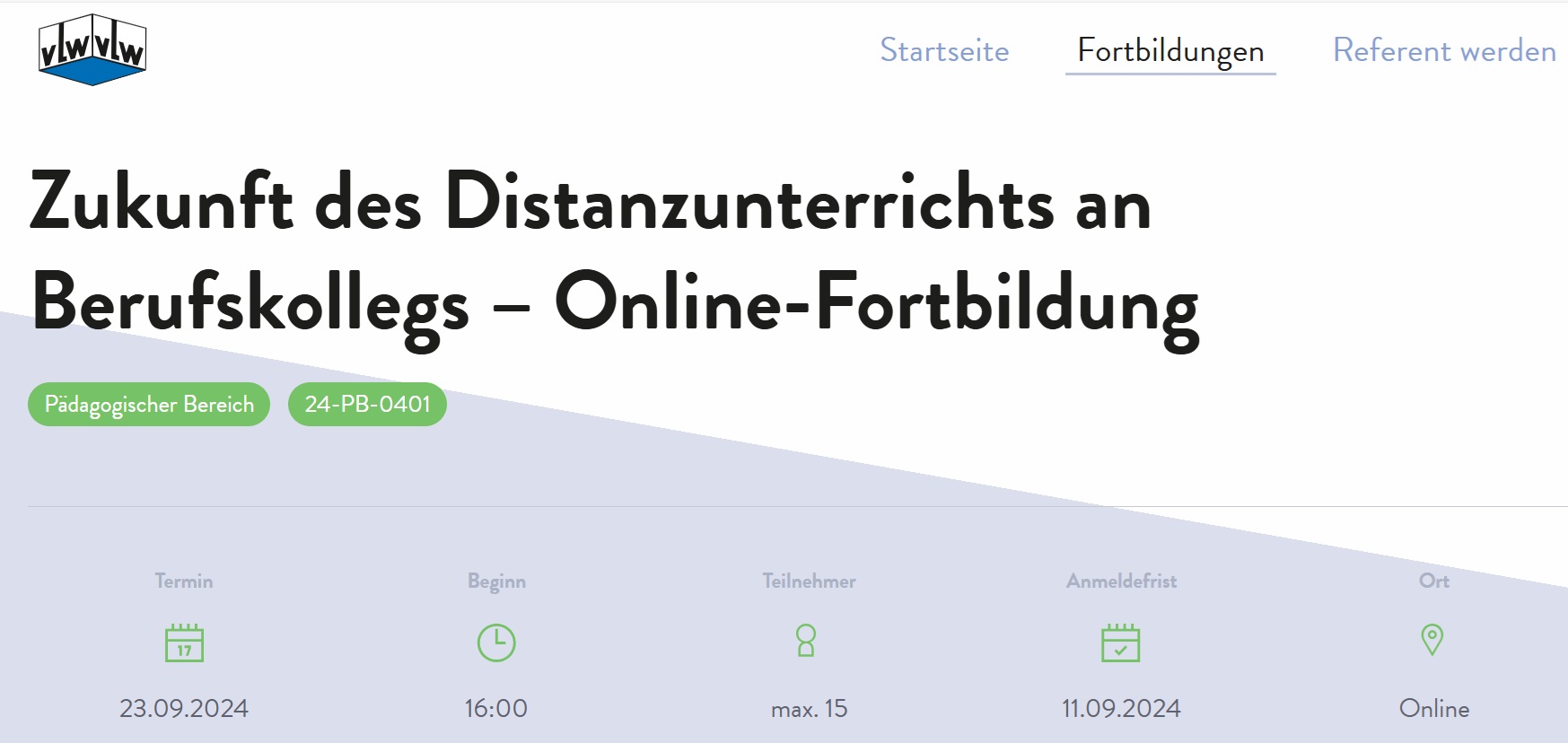 Zukunft des Distanzunterrichts an Berufskollegs - Online Fortbildung