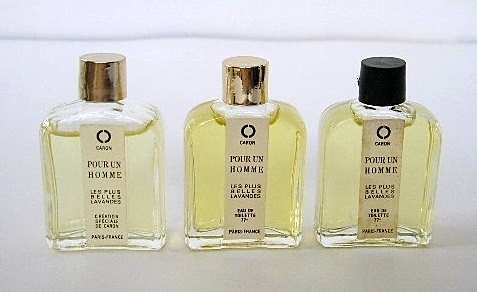 ANCIENNES MINIATURES :  POUR UN HOMME, LES PLUS BELLES LAVANDES.