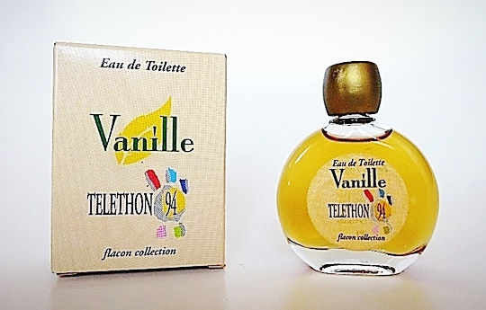 1994 - VANILLE EDITION SPECIALE TELETHON 94, FLACON DE COLLECTION