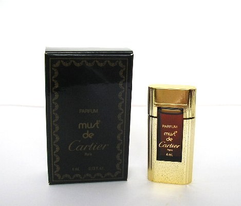 MUST - PARFUM 4 ML - FLACON DORE DANS BOÎTE NOIRE
