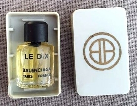 BALENCIAGA - LE DIX : PETITE MINIATURE DE PARFUM DANS BOÎTE EN PLASTIQUE