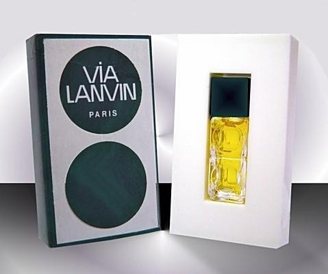 VIA LANVIN - MINIATURE PARFUM  MISE DANS BOÎTE A TIROIR EN PLASTIQUE