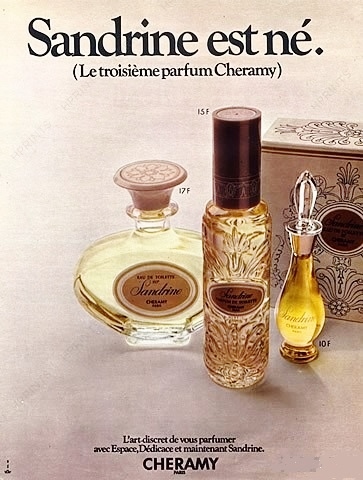 CHERAMY - SANDRINE LE 3ème PARFUM DE CHERAMY, CREE EN 1970
