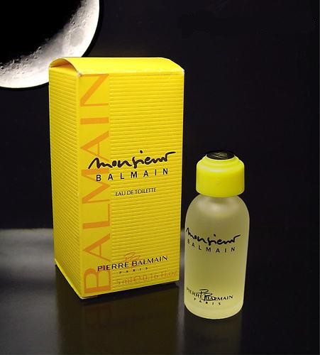 MONSIEUR BALMAIN - MINIATURE EAU DE TOILETTE EN VERRE DEPOLI 