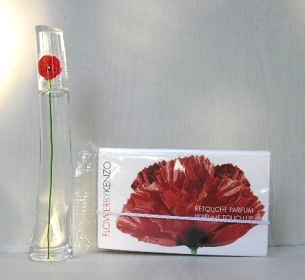 FLOWERBYKENZO : MINIATURE 4 ML PLUS RETOUCHE PARFUMEE SOUS CELLOPHANE