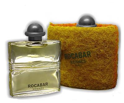 ROCABAR : FLACON TRANSPARENT DANS POCHE EN  CRIN