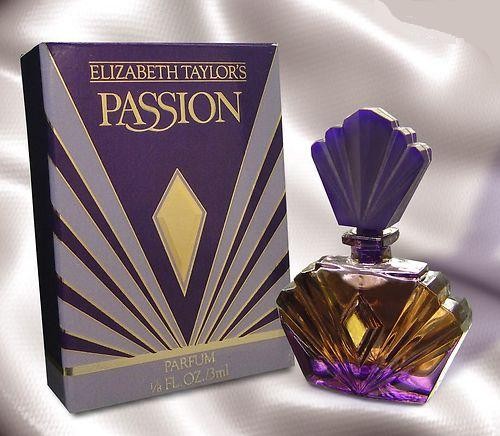 ELIZABEZTH TAYLOR'S - PASSION, PARFUM 3 ML : FLACON EN VERRE OPAQUE VIOLET