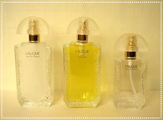 LALIQUE - LE PREMIER PARFUM DE LALIQUE : 3 FLACONS DE TAILLE DIFFERENCE