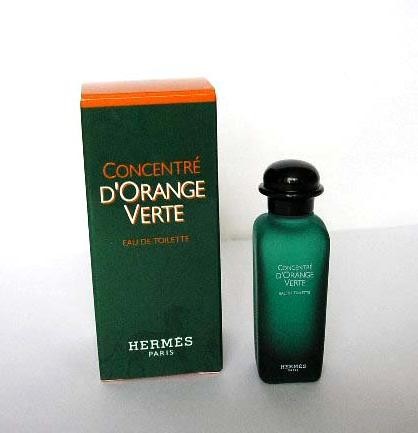 EAU DE TOILETTE - CONCENTRE D'ORANGE VERTE - FLACON VERRE DEPOLI VERT - 2006