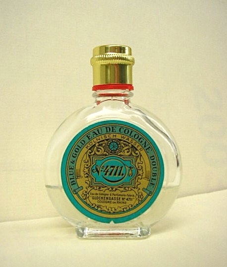4711 - EAU DE COLOGNE DOUBLE : FLACON ROND AVEC BOUCHON DORE
