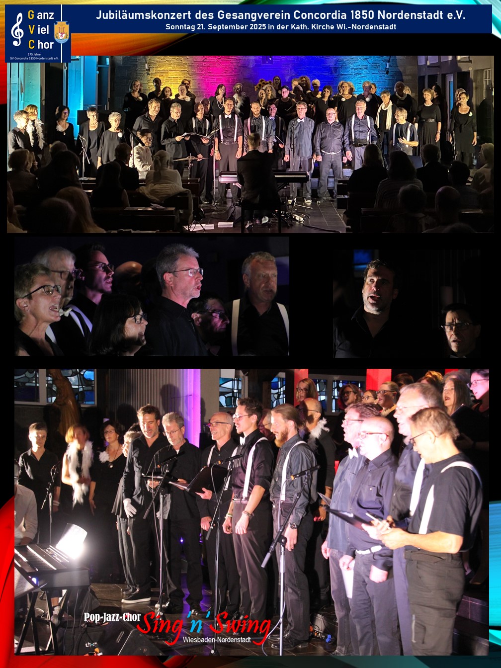 Pop-Jazz-Chor Sing'n'Swing 21.9.2025 GVC 175 Jahre