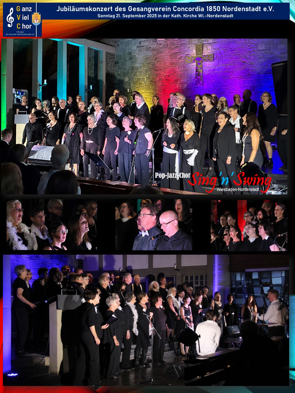 Pop-Jazz-Chor Sing'n'Swing 21.9.2025 GVC 175 Jahre