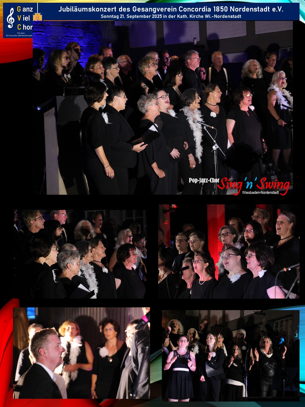 Pop-Jazz-Chor Sing'n'Swing 21.9.2025 GVC 175 Jahre