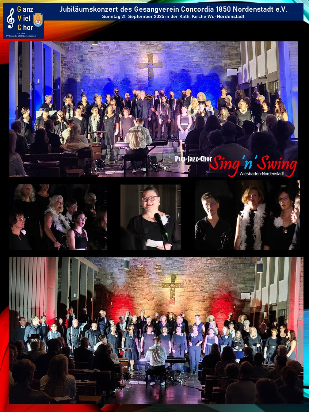 Pop-Jazz-Chor Sing'n'Swing 21.9.2025 GVC 175 Jahre
