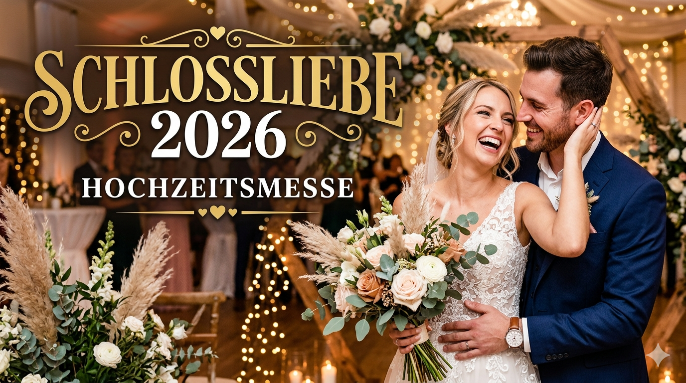 SCHLOSSLIEBE 2026: Besucht mich auf der Hochzeitsmesse Schloss Diepenbrock