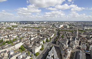 Vue aérienne de Nantes - ©Thomas Pajot. Fotolia.com