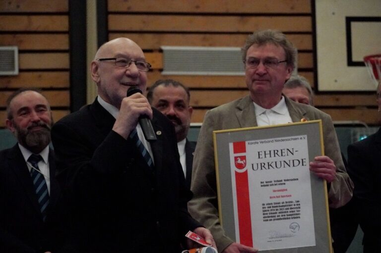 Festliche Verabschiedung von Rolf Haferkorn als Landeskampfrichter