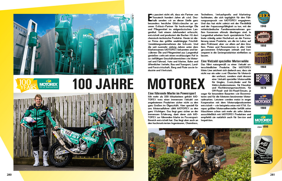 Layout Story 100 Jahre Motorex