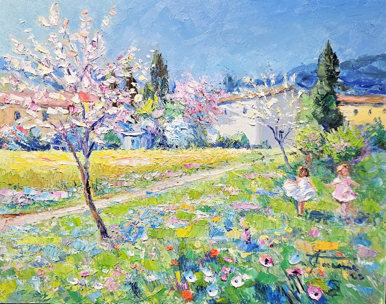 sentiero autunnale , impressionist 