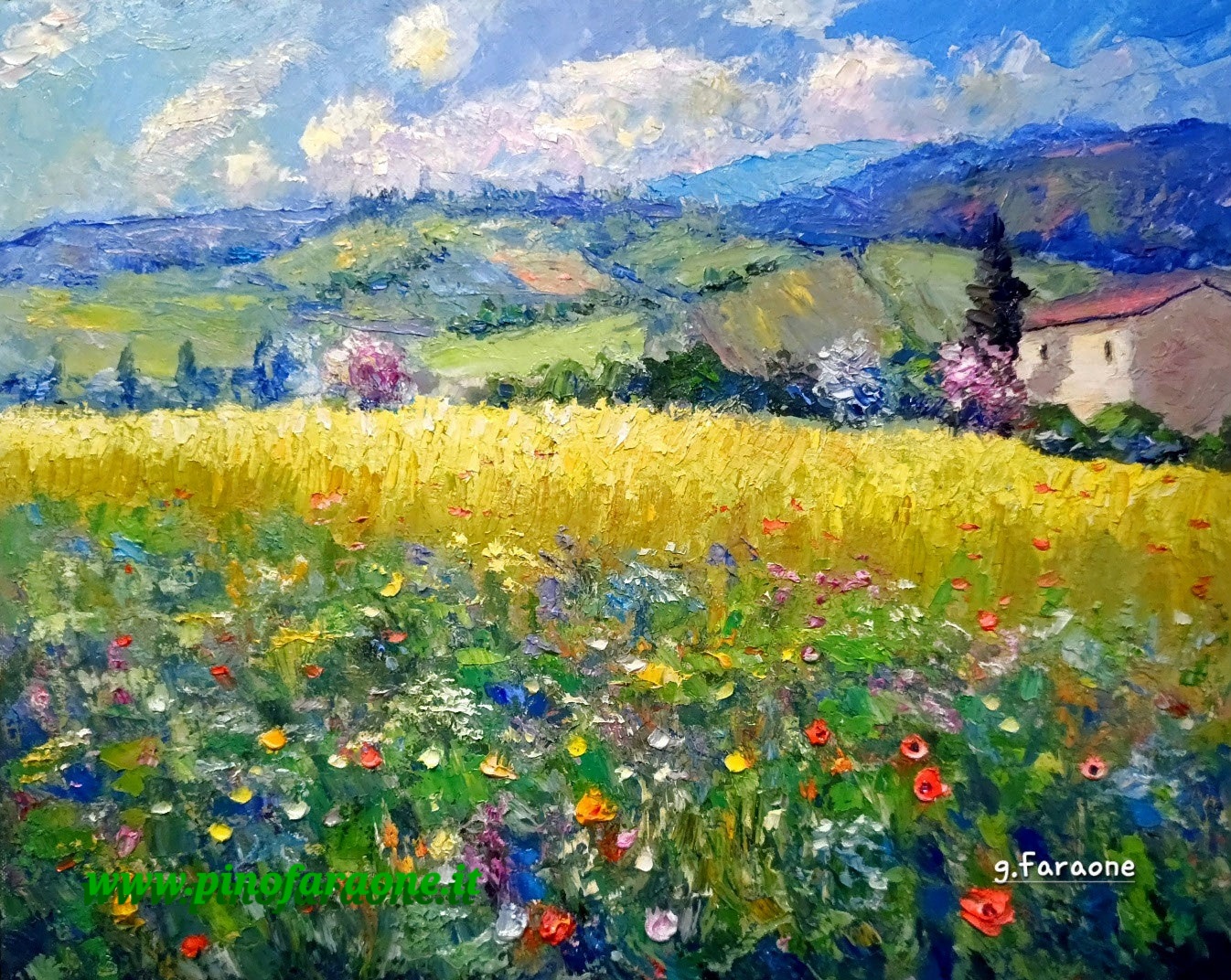 Profumo primaverile olio su tela cm 50x40 (Codice 502/26)