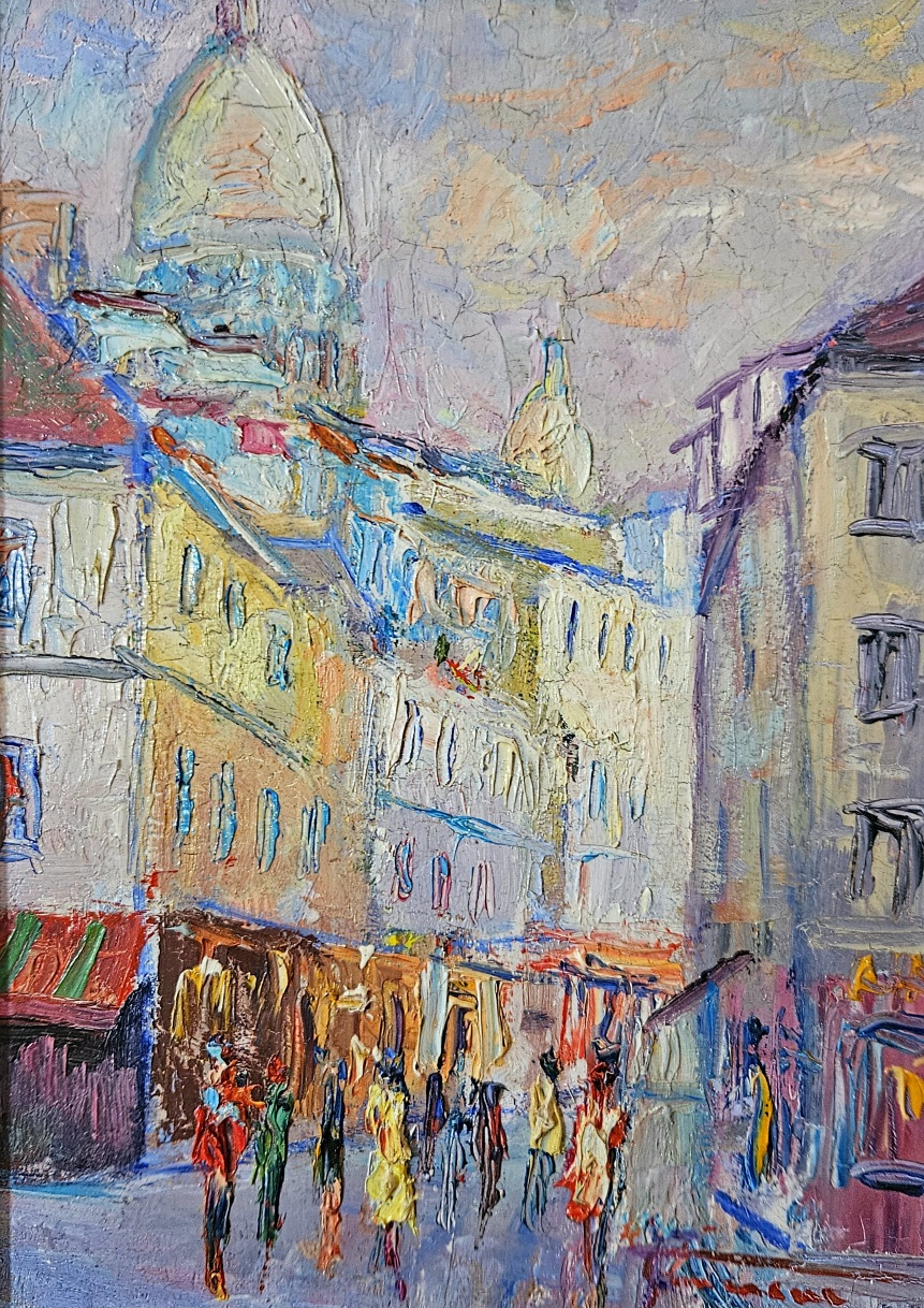 Parigi2002 cm olio su legno cm 18x25   (Codice p504/24