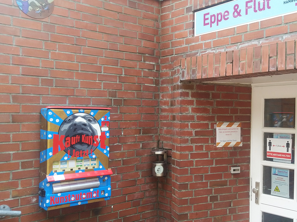 Kunstautomat vor dem Eppe und Flut