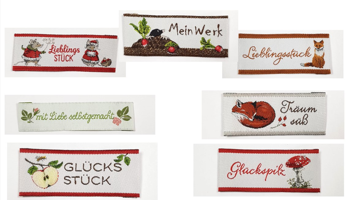 Neue Stoffe, Bänder, Labels
