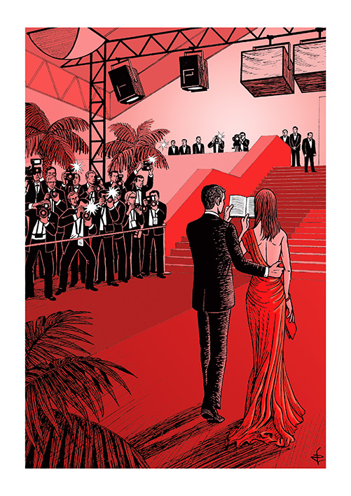 lecture sur le tapis rouge