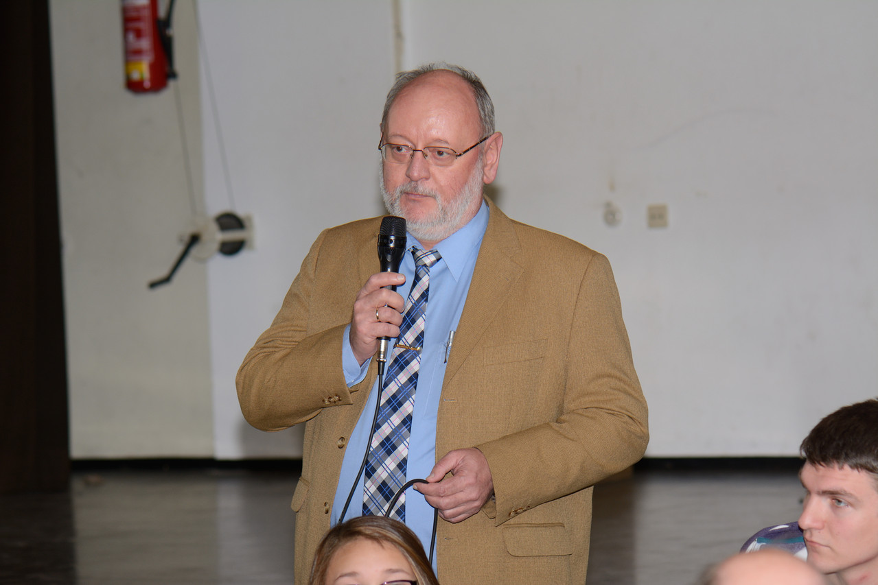 Herr Becklas bei der Begrüßung, Foto:Ivo Lünzer