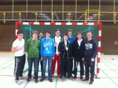 v.l.n.r. Stefan Schäfer, Manuel Müller, Tobias Barth, Lukas Buchenau, Paul Helbing, Till Welch, Nils Gericke, Moritz Brandt, Trainer Fynn Welch