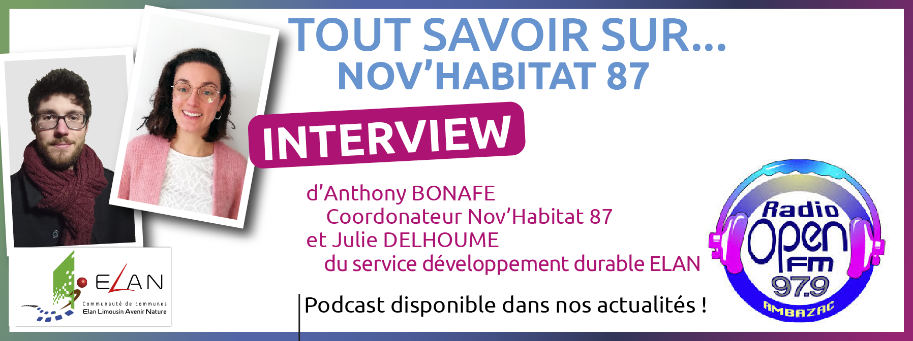 Interview Julie Delhoume & Anthony Bonafe - PCAET & Nov'Habitat87