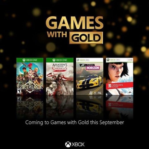Games with gold - Xbox septembre 2016