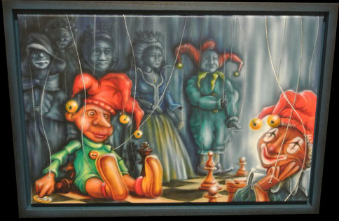 Korruption - 40x60 cm - Leinwand - Airbrush