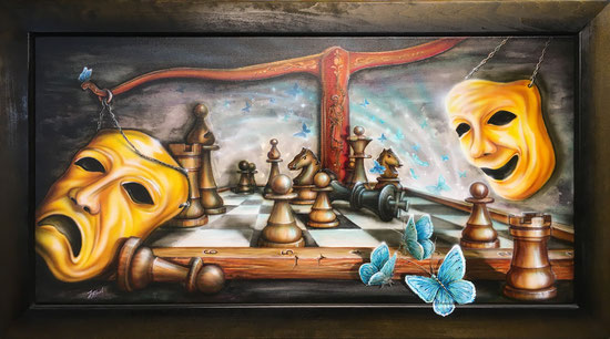 Hoffnungsträger - 50x80 cm - Leinwand - Airbrush & Acryl
