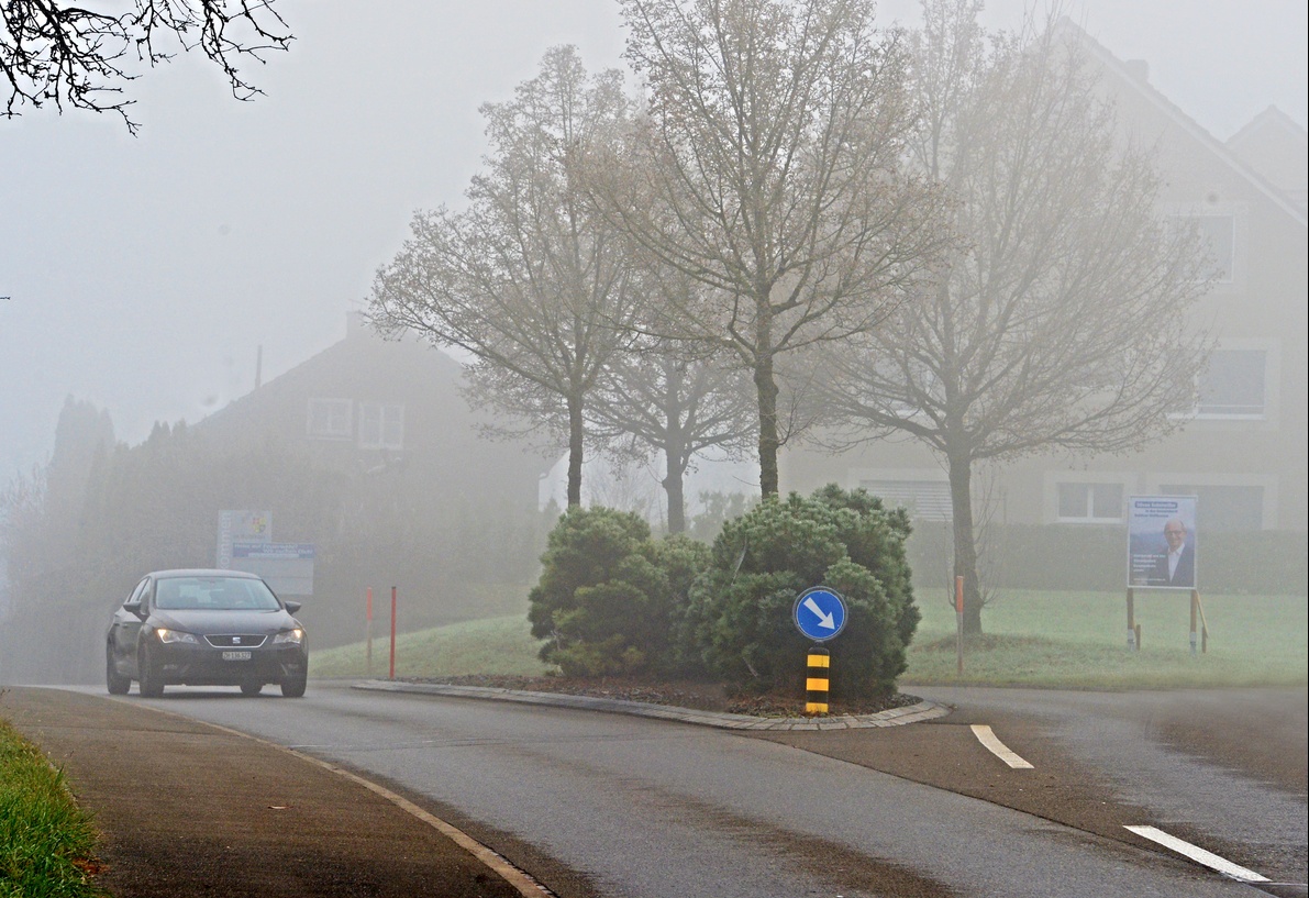 22. November 2020 - Heute Sonntag unterhalb rund 600 bis 700 Metern stellenweise Nebel.
